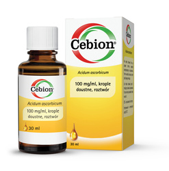 Cebion 100mg/1ml, krople doustne z witaminą C, 30 ml
