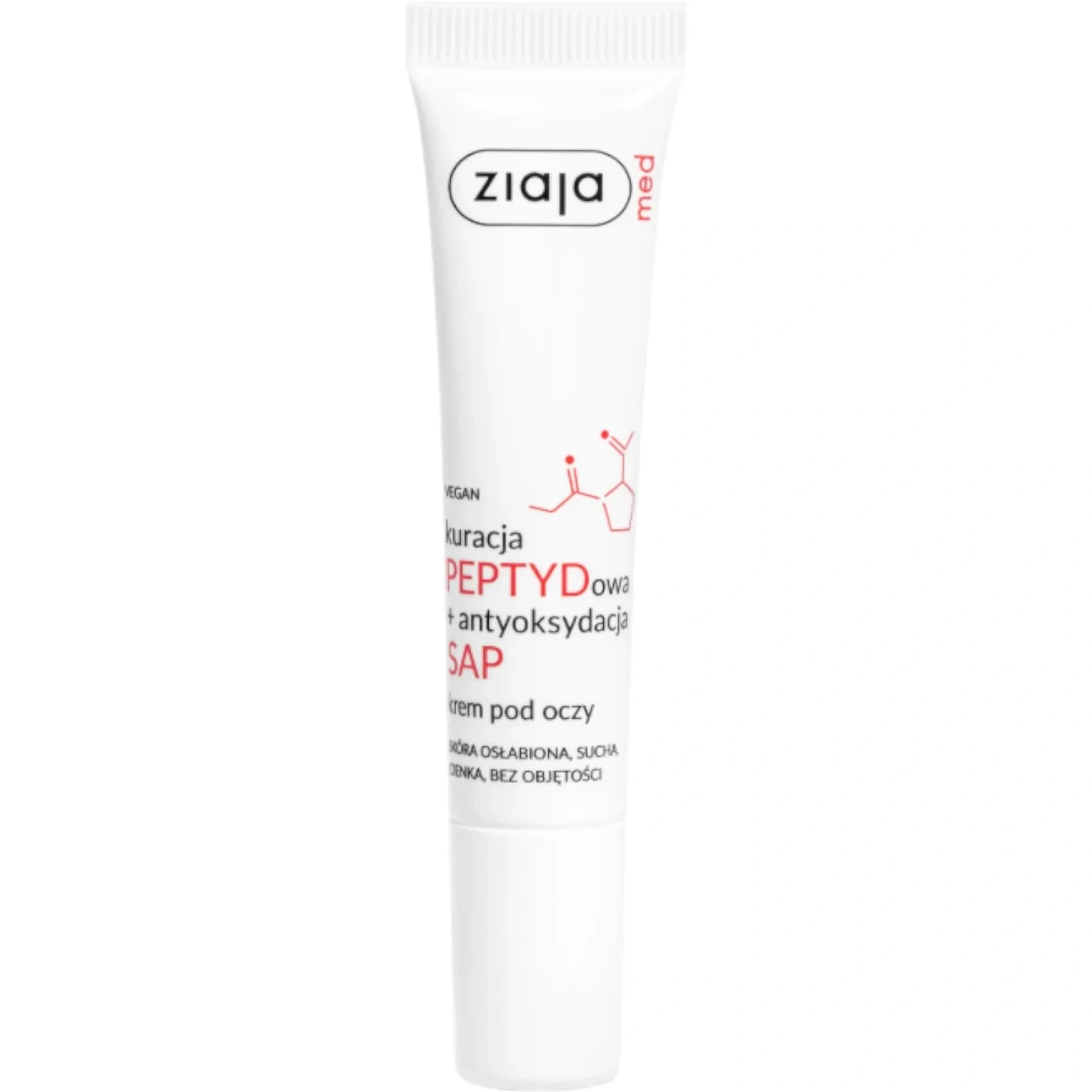 Ziaja Ziaja Med kuracja peptydowa, krem pod oczy, 15 ml — Inhaltsstoffe und Bewertung
