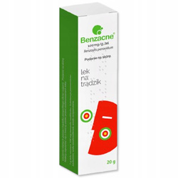 Benzacne, 10% żel, lek na trądzik, 20 g