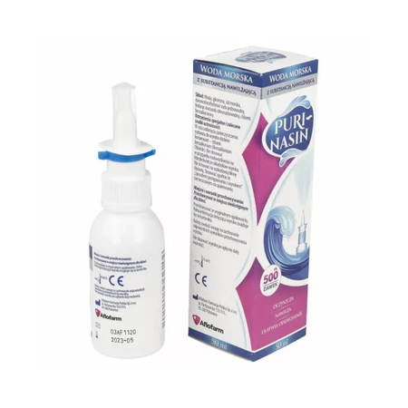 PURI-NASIN ATOMIZER Z WODĄ MORSKĄ DO NOSA 50ML