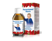 Paracetamol Hasco, syrop, smak truskawkowy, 150 ml