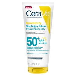 CeraVe Niewidoczny balsam przeciwsłoneczny do twarzy i ciała SPF50+, 177 ml