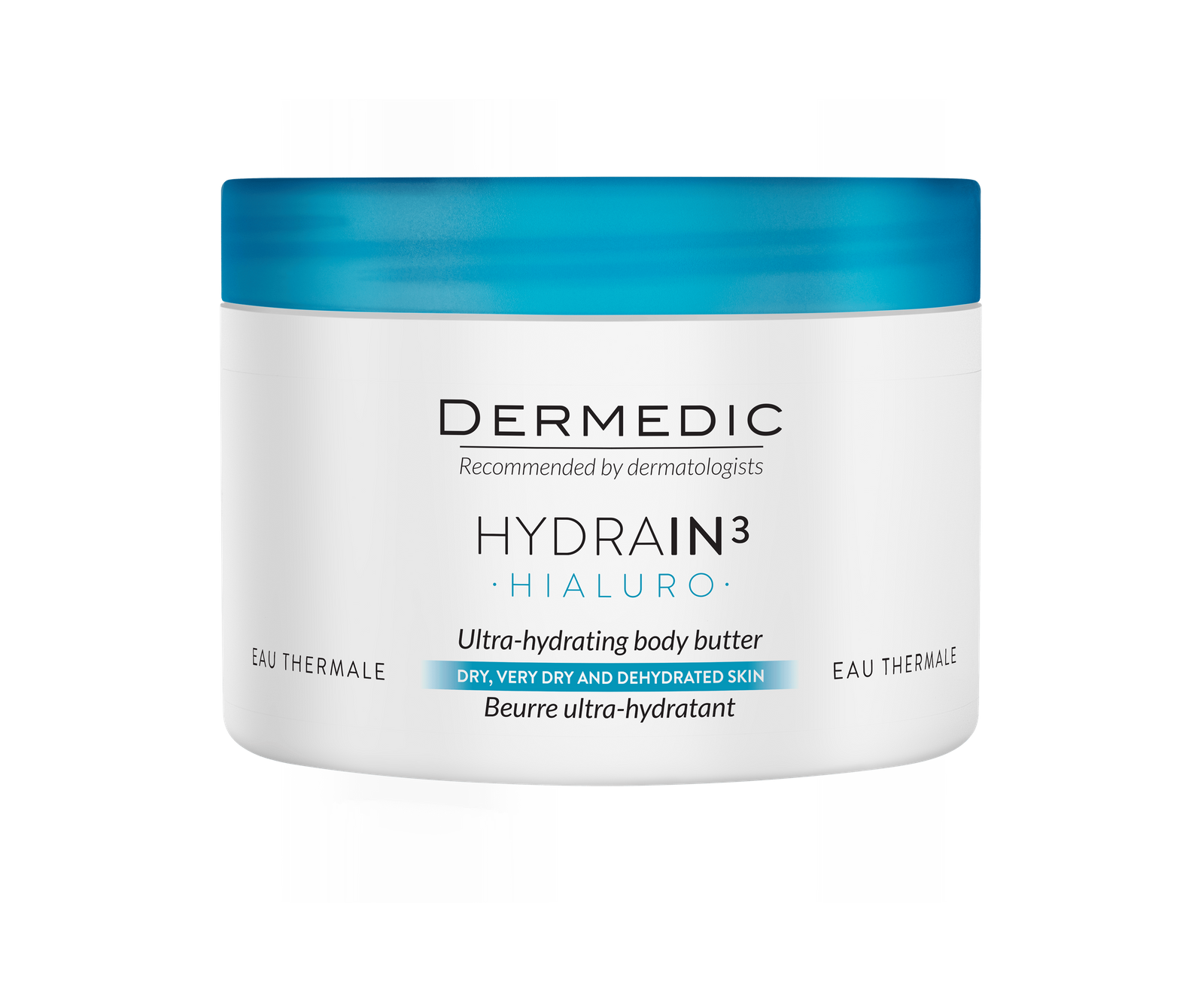 BIOGENED S.A. Dermedic Hydrain 3, Hialuro ultranawadniające masło do ciała, 225 ml — Składniki i ocena