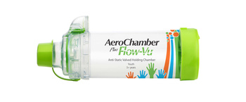 Aerochamber Plus Flow Vu, komora inhalacyjna z ustnikiem dla dzieci
